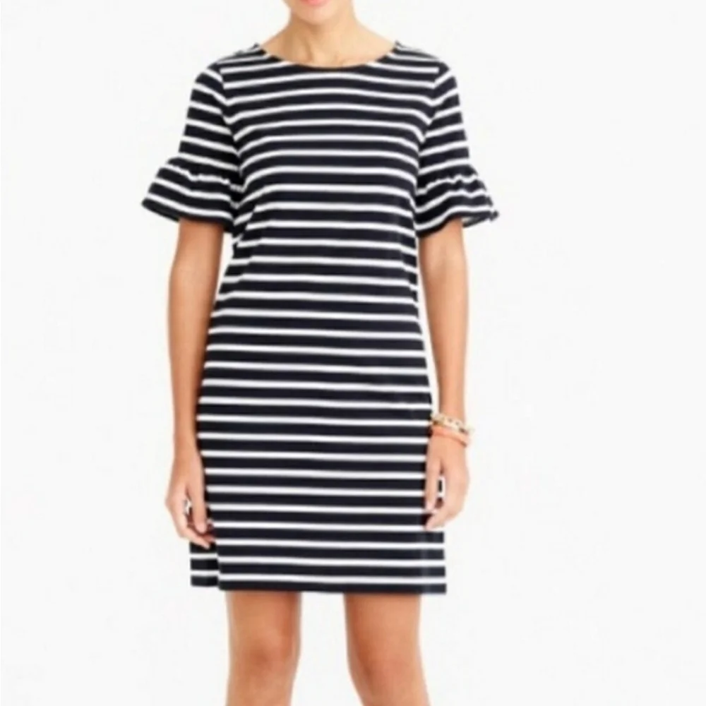 J Crew striped dress with flutter sleeves - Picture 9 of 9